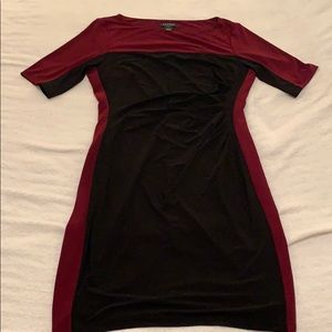 Ralph Lauren Black and Burgundy Business Dress
